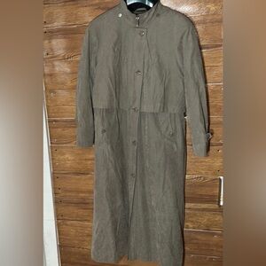 Fleet Street Size 10 Olive Overcoat Trench women Coat